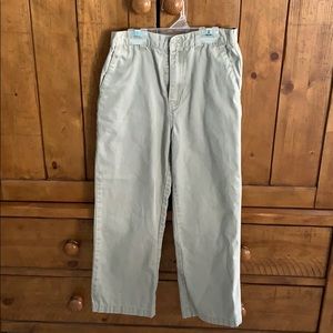 Gymboree elastic waste khaki pants w Velcro button